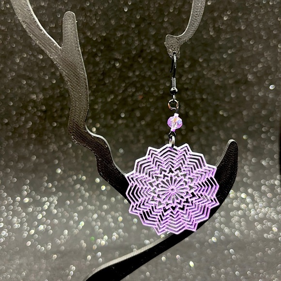 Purple Earrings - Picture 4 of 6